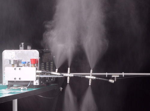 Misting nozzle test