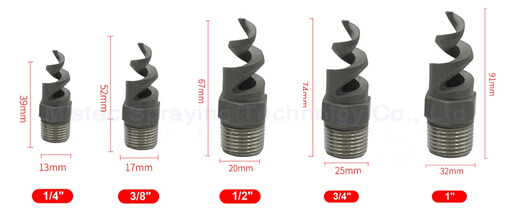 Stainless Steel Hollow Cone Spiral Spray Nozzles