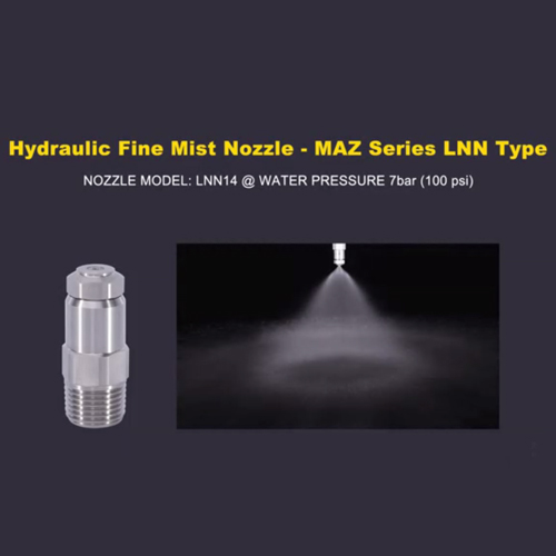 Hydraulic Fine Atomizing Fogging Nozzles - LNN Series
