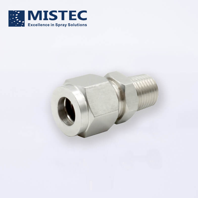 Nozzle Double Ferrule Tube Compression Fitting Male Thread Connector NPT Stainles