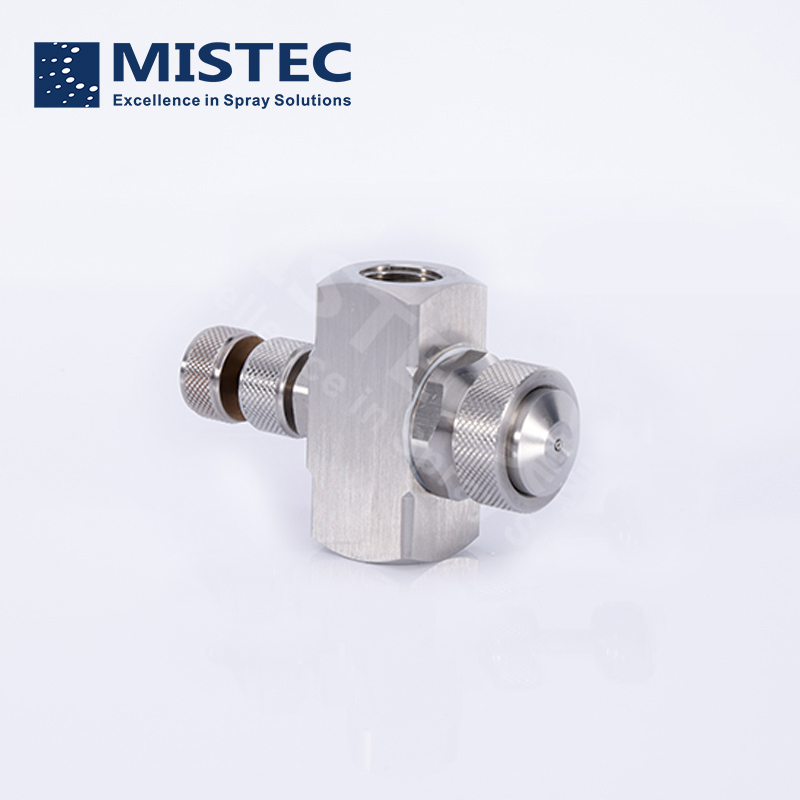 76mm Stainless Steel Air Atomizing External Mixing Nozzle Spray Nozzle
