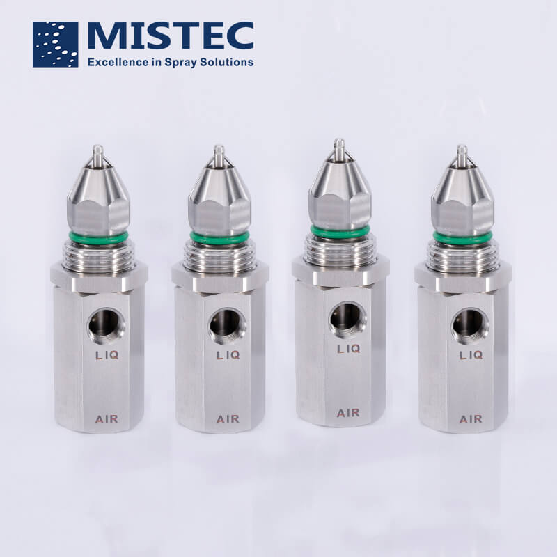 Ultrasonic Air Atomizing Dry Fog Nozzle