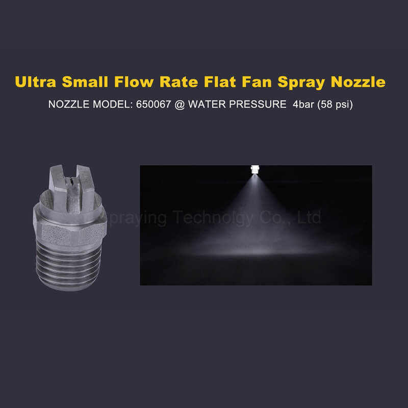 Ultra Small Flow Rate Flat Fan Spray Nozzles