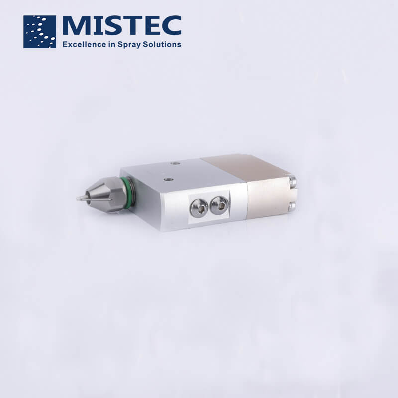 Dust control ultrasonic nozzle misting atomizing nozzles