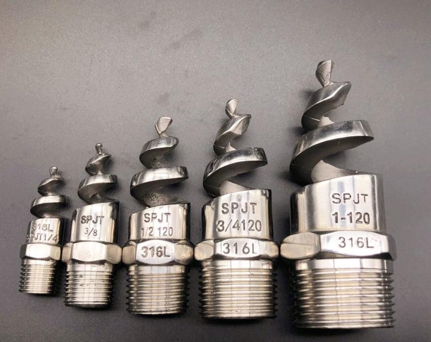 Stainless steel spiral nozzle