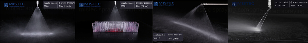 The spray pattern of flat fan nozzle