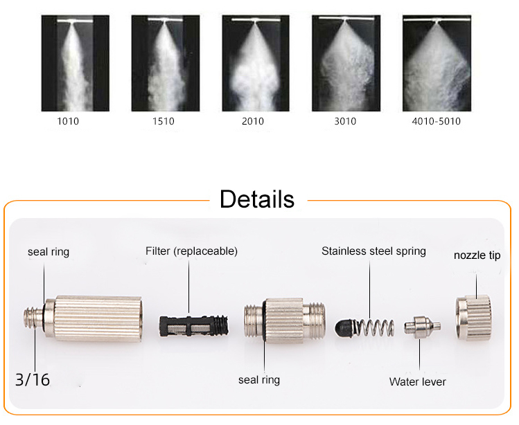 principle of fine misting nozzle
