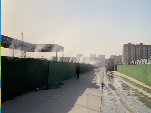 Dust suppression demand of loading house