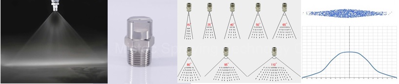 flat fan spray nozzle chart