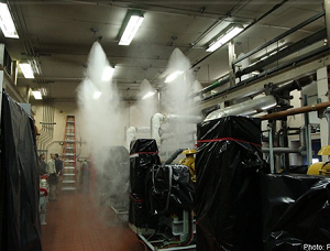 What is a high pressure water mist fire extinguishing system