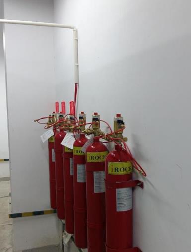 the nozzle head of perfluorohexanone fire extinguishing