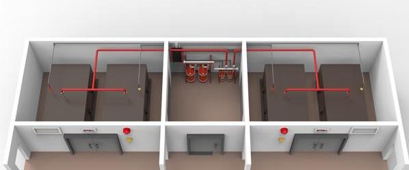 nozzle of gas fire extinguishing system