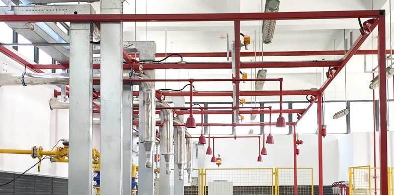 fire sprinkler nozzle in the storage tank