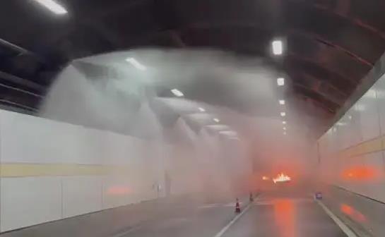 Application of water mist fire extinguishing in subway tunnel